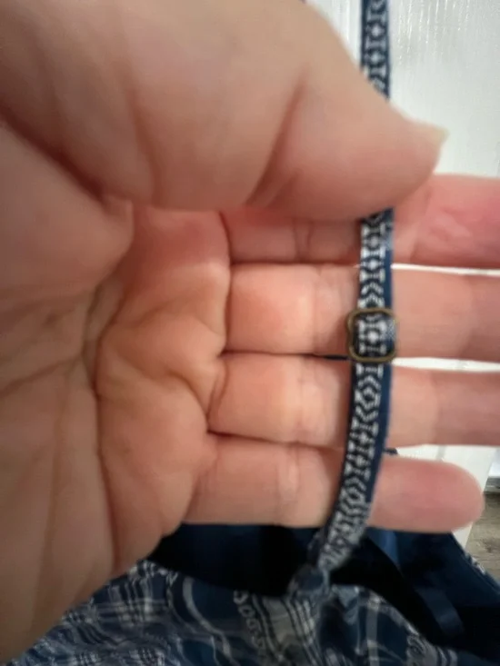 Ralph Lauren Navy and White Plaid Spaghetti-Strap Midi Dress - Picture 7 of 13